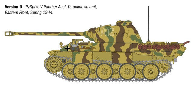 ITALERI 1/35 1:35 Pz. Kpfw. V Panther Ausf. D MILITARY MODEL KIT 90290