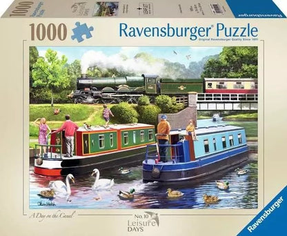 Ravensburger Leisure Days No 10: Day On The Canal 1000 Piece Jigsaw Puzzle