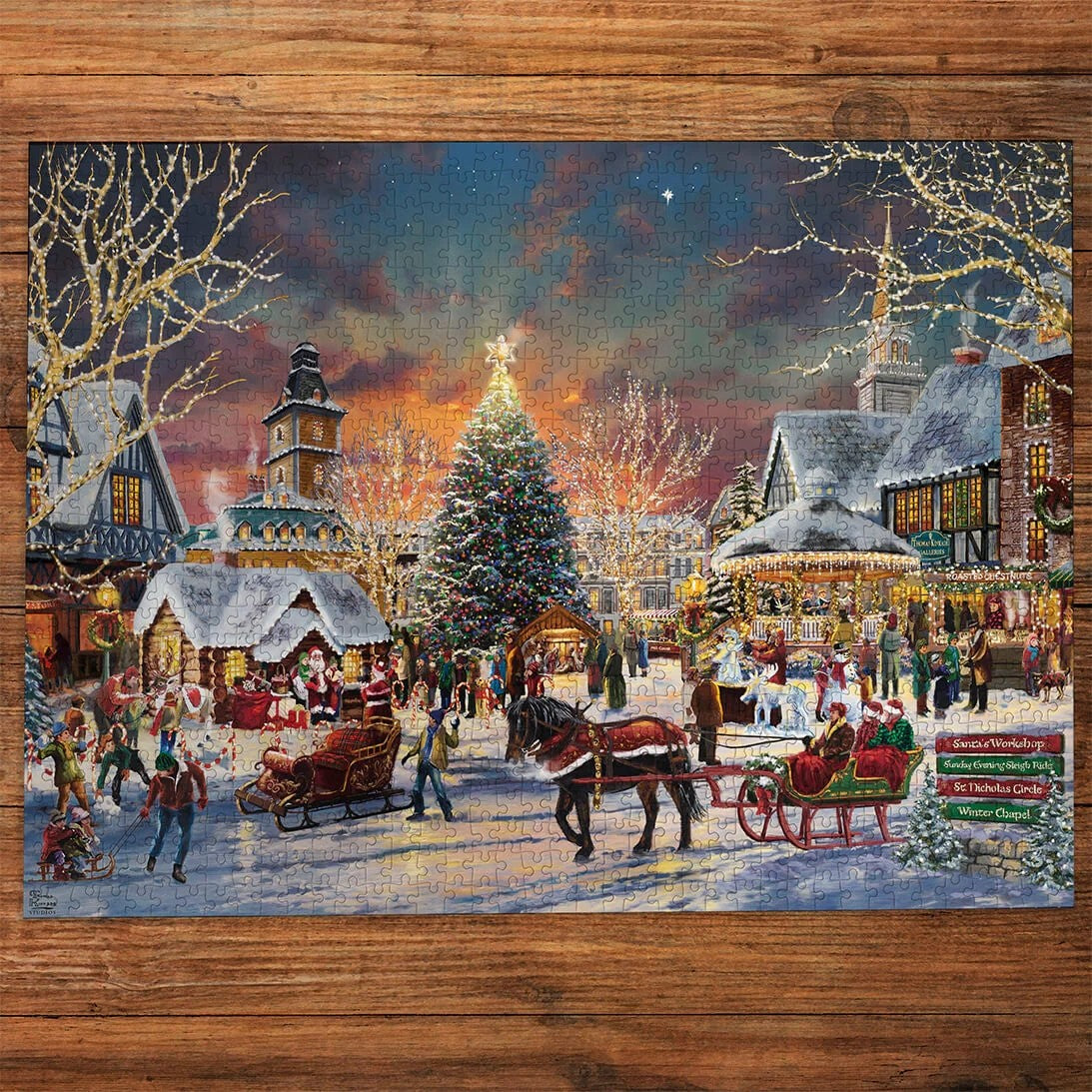 Gibsons Thomas Kinkade: The Christmas Festival 1000 Piece Jigsaw G6446