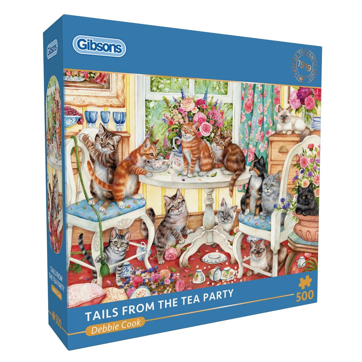 Gibsons Tails From The Tea Party 500 Piece Jigsaw Puzzle G3176