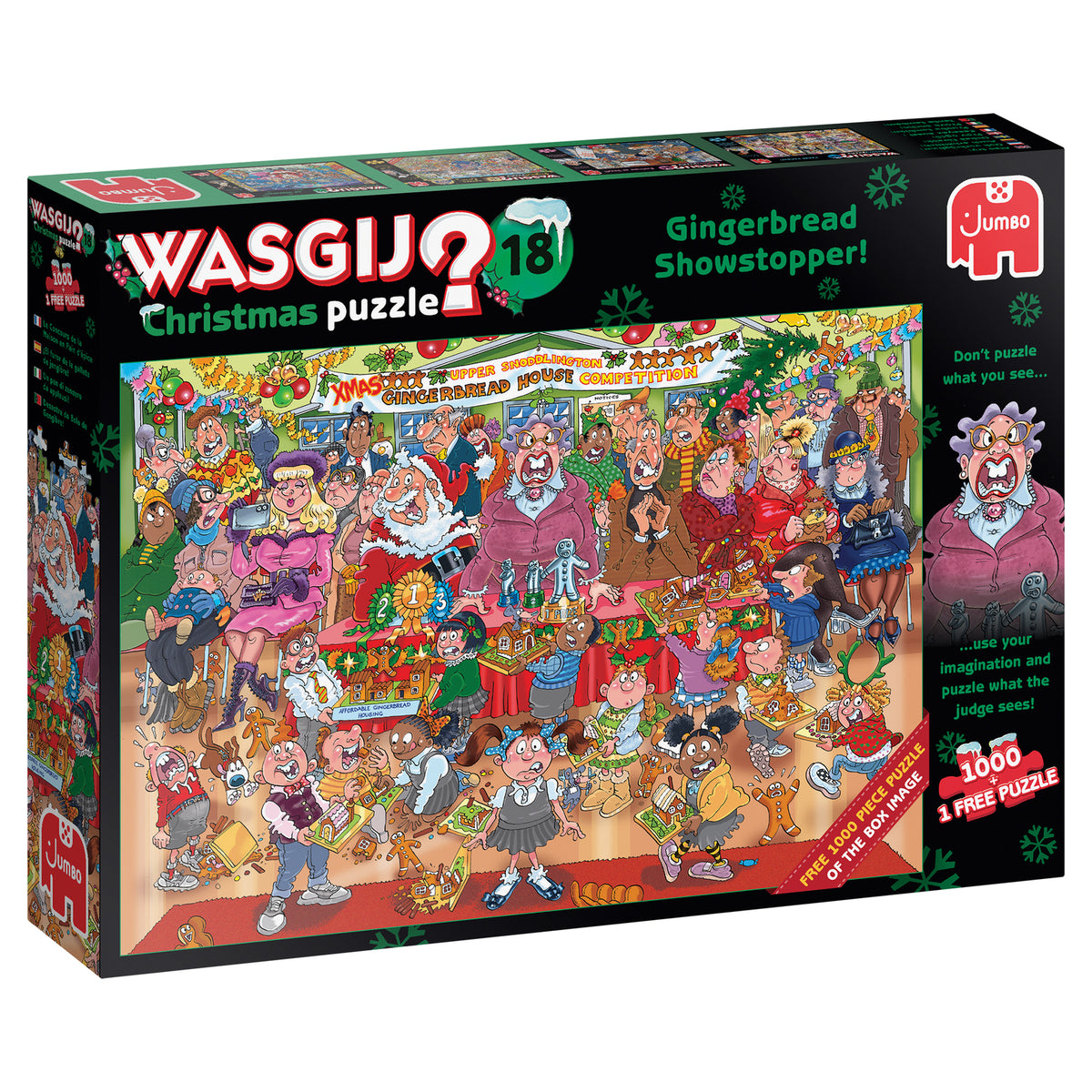 Jumbo Wasgij Christmas 18 Gingerbread Showstopper 1000 Piece Jigsaw Puzzle
