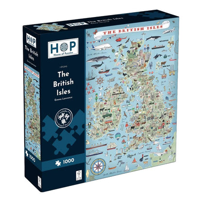 House Of Puzzles The British Isles 1000 Piece Jigsaw Toys HP0846
