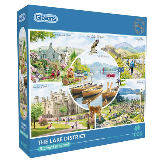 Gibsons Games The Lake District 1000 piece Jigsaw Puzzle Toys G6473