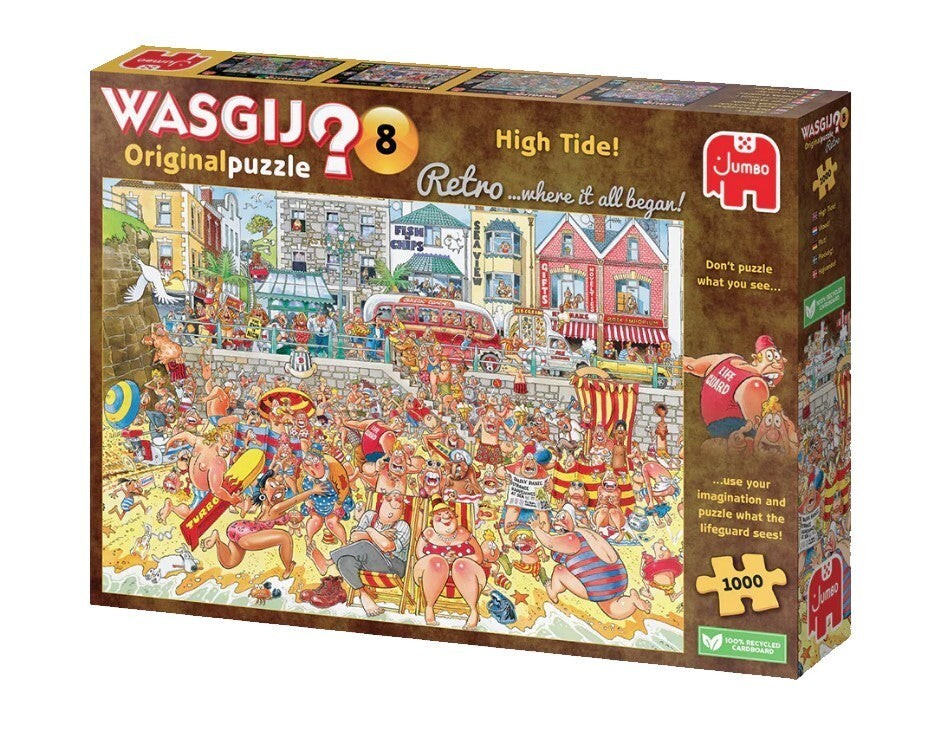 Jumbo Wasgij Retro Original 8 High Tide 1000 Piece Jigsaw Puzzle Toys