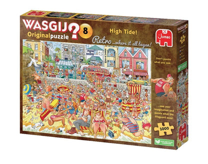 Jumbo Wasgij Retro Original 8 High Tide 1000 Piece Jigsaw Puzzle Toys