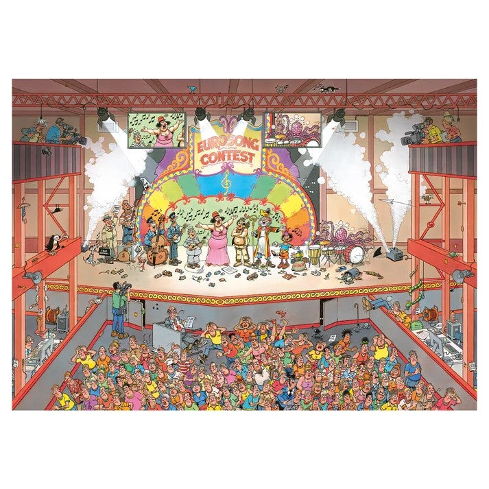 Jumbo Jan van Haasteren - Eurosong Contest  1000 Piece Jigsaw Puzzle Toys