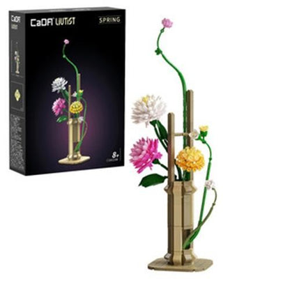 CADA BUILDING BLOCK KIT Oriental Floral Art: Spring - 613 pcs C59023W