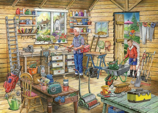 House Of Puzzles Fred's Shed 500 Piece Jjigsaw Puzzle Toys HP0751