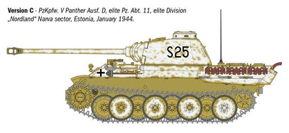 ITALERI 1/35 1:35 Pz. Kpfw. V Panther Ausf. D MILITARY MODEL KIT 90290