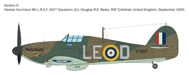 ITALERI 1/48 1:48 Hurricane Mk 1 Aces SCALE MODEL KIT 2838