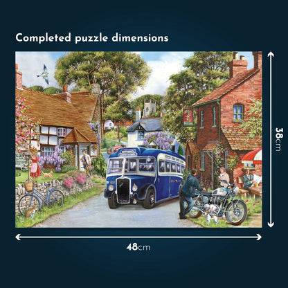 House Of Puzzles Nice Day For A Drive 4 x 500 Piece Jigsaw Puzzle Toys HP0773