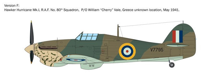 ITALERI 1/48 1:48 Hurricane Mk 1 Aces SCALE MODEL KIT 2838