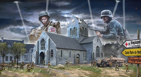 ITALERI 1:72 1/72 Battle of Normandy Sainte-Mere-Eglise MODEL SCENE KIT 6199