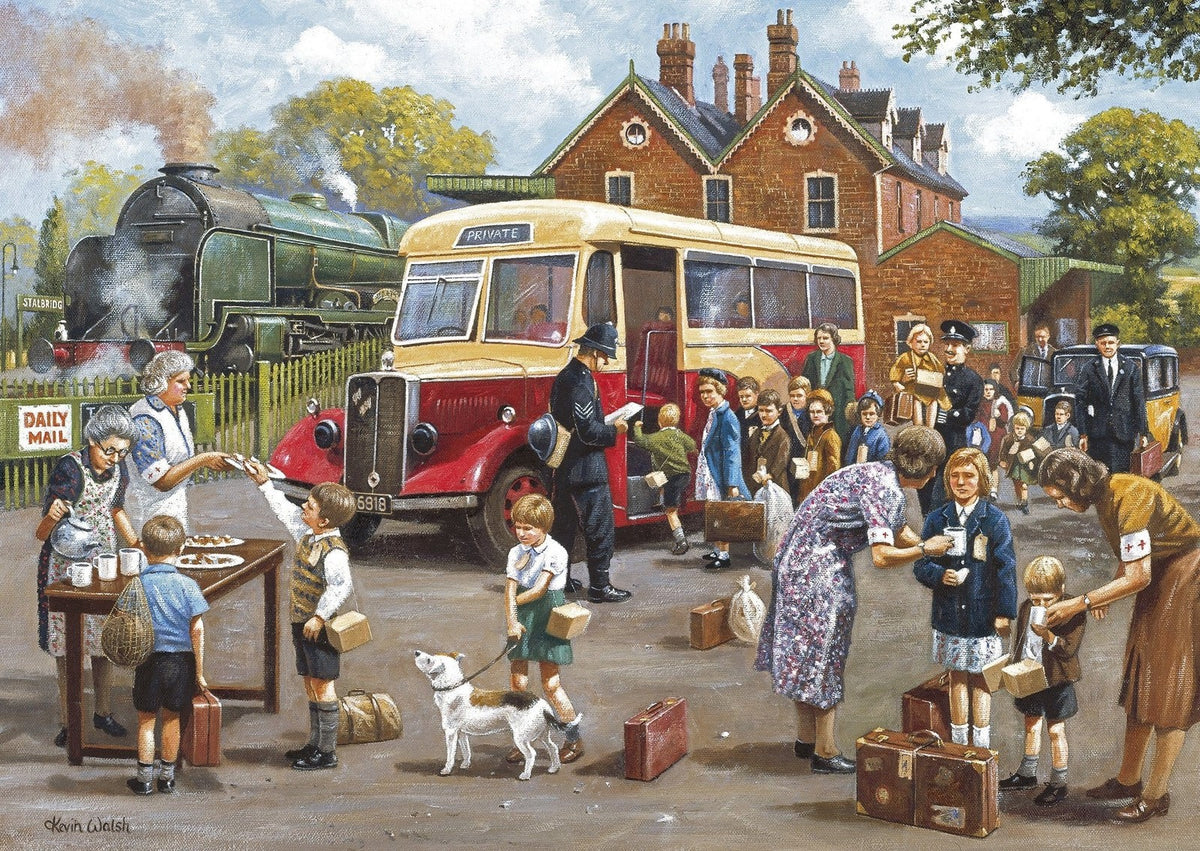 Gibsons The Evacuees 4 x 500 Piece Jigsaw Puzzle G5056