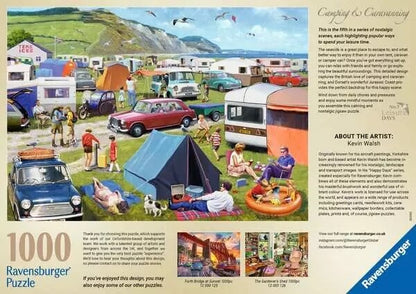 Ravensburger Leisure Days No 5 Camping And Caravanning 1000 Piece Jigsaw Puzzle
