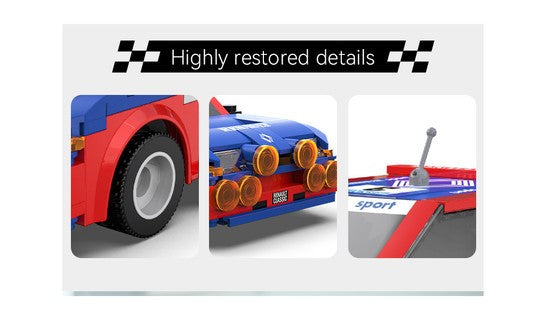 CaDA Building Bricks 1/20 1:20 Renault 5 Maxi Turbo - 282 pcs DUAL RC C51095W