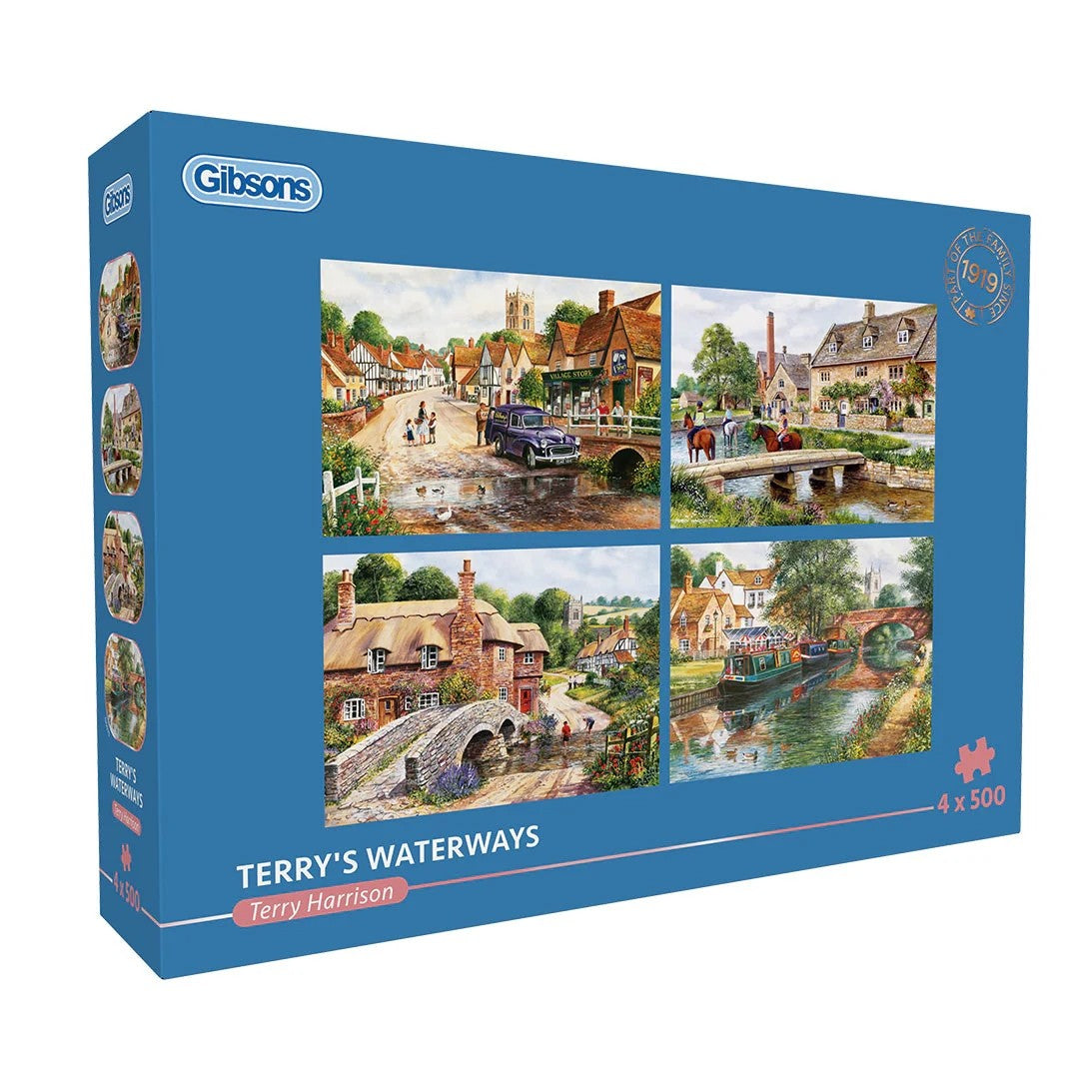 Gibsons Terry's Waterways 4 x 500 Piece Jigsaw Puzzle G5070