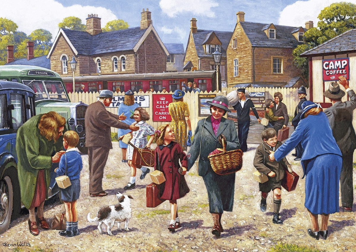 Gibsons The Evacuees 4 x 500 Piece Jigsaw Puzzle G5056