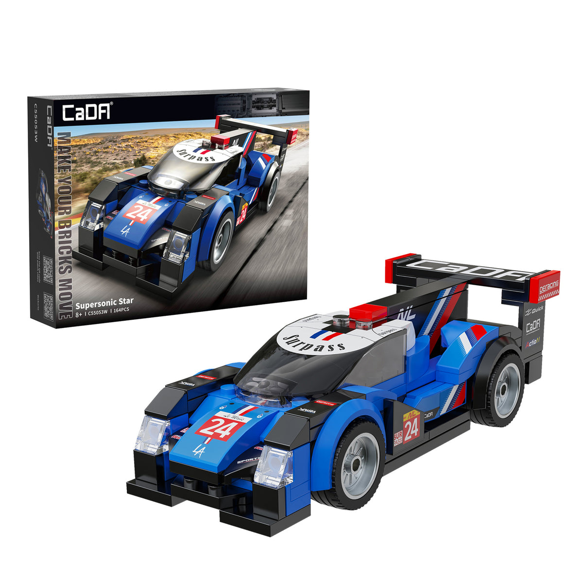 CaDA Building Bricks Supersonic Star 164 Pieces Model Kit Toys C55053W