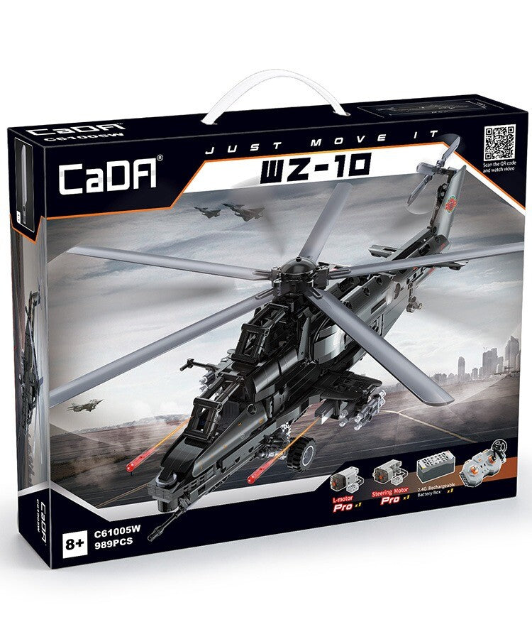 Kombat UK CaDA Building Bricks WZ-10 Helicopter Model Kit Military C61005W