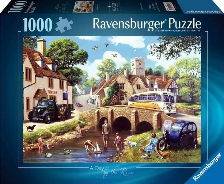 Ravensburger A Day By The River 1000 Piece Jigsaw Puzzle Toys