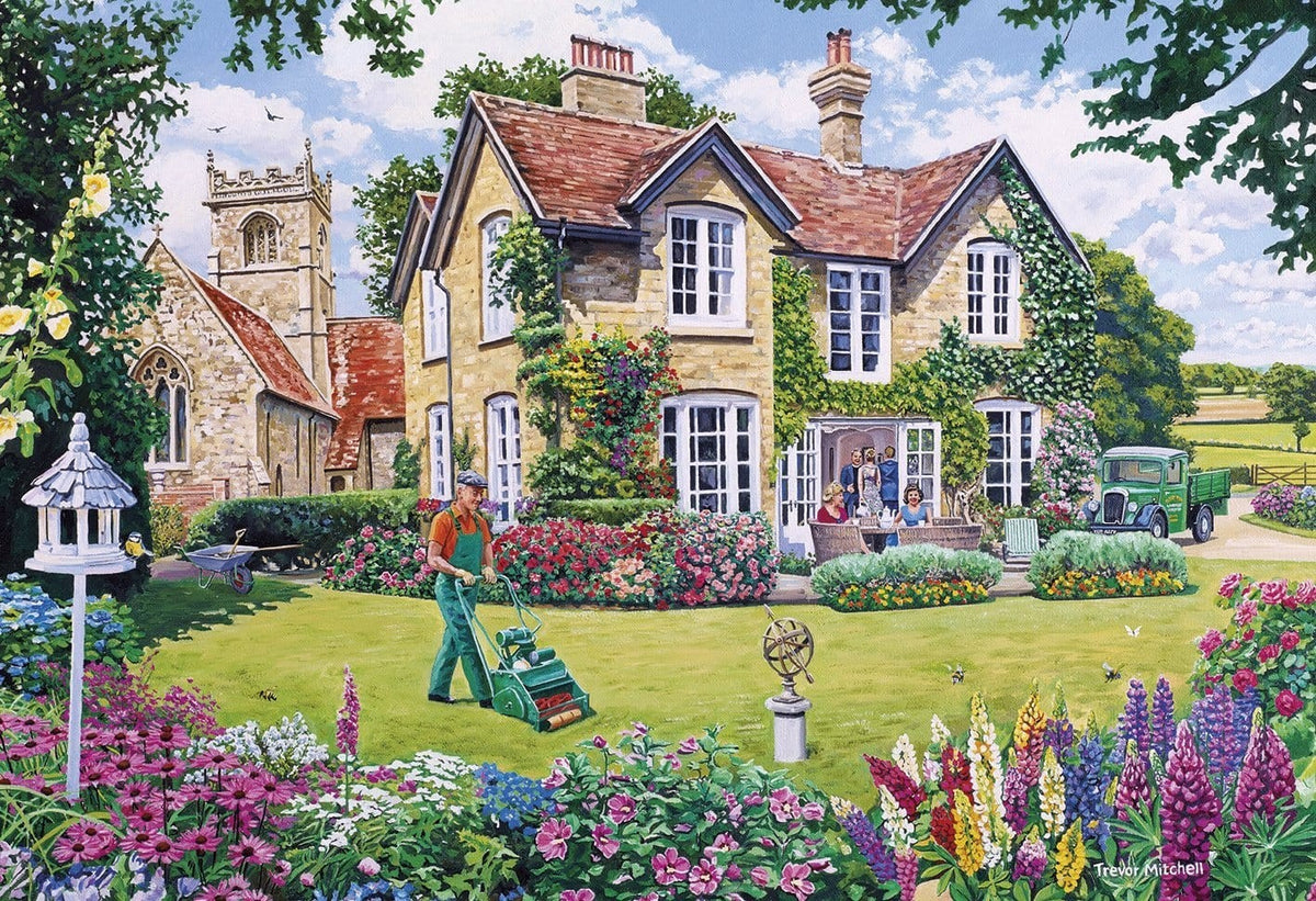 Gibsons Games The Gardener's Round 4 x 500 Piece Jigsaw Puzzle Toys G5047