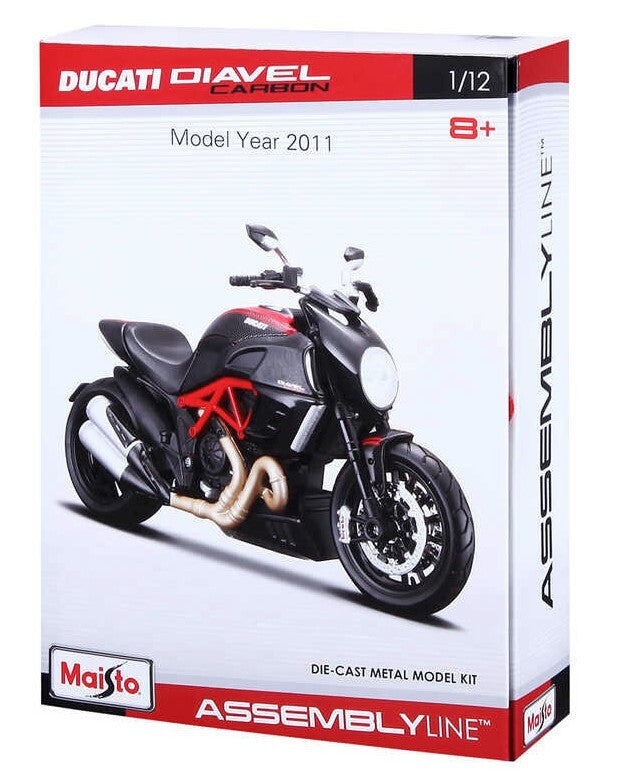 Maisto 1:12 1/12 Al Motorcycles Ducati Diavel Carbon Diecast Model M39196