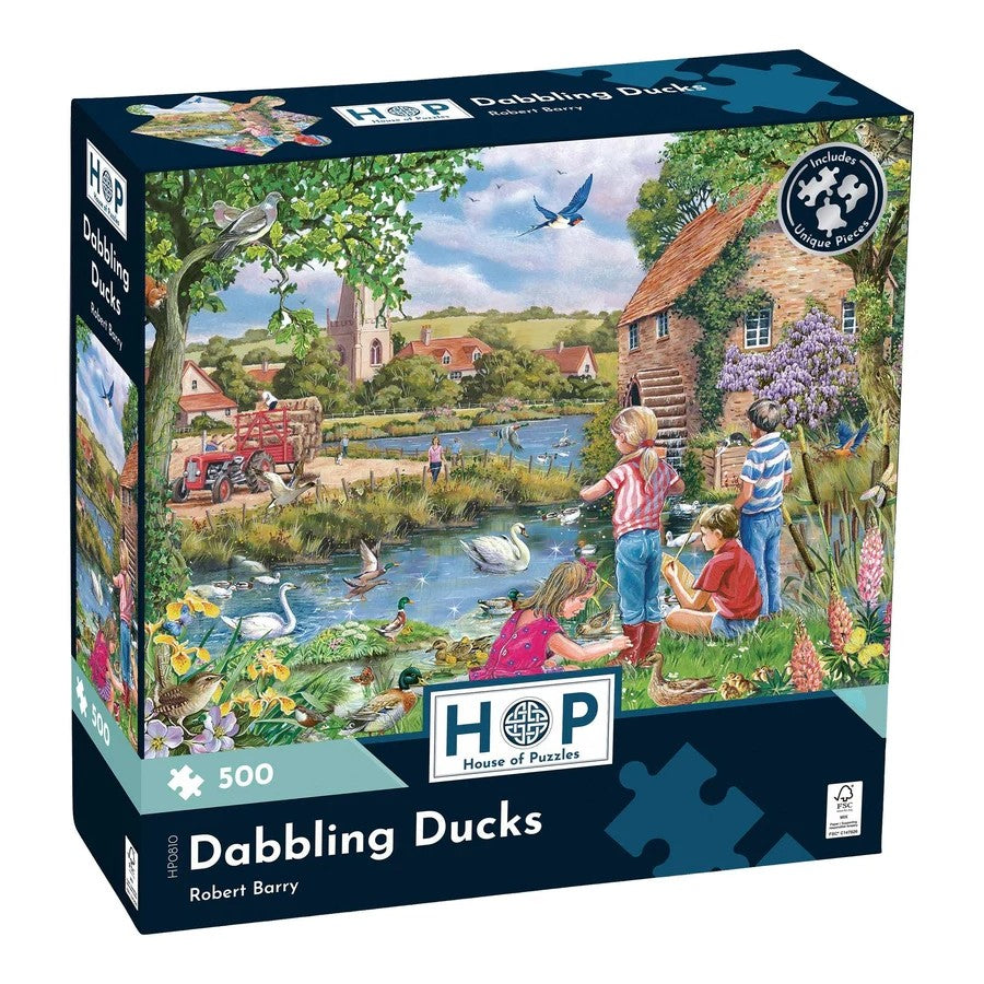 House Of Puzzles Dabbling Ducks 500 Piece Jigsaw Puzzle Toys HP0810