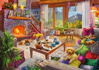 Ravensburger Cozy Cabin 1000 Piece Jigsaw Puzzle