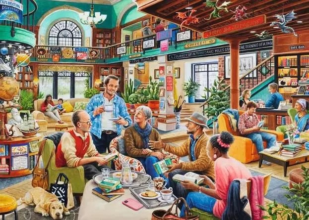 Ravensburger "Turn The Page" Bookclub 1000 Piece Jigsaw Puzzle Toys