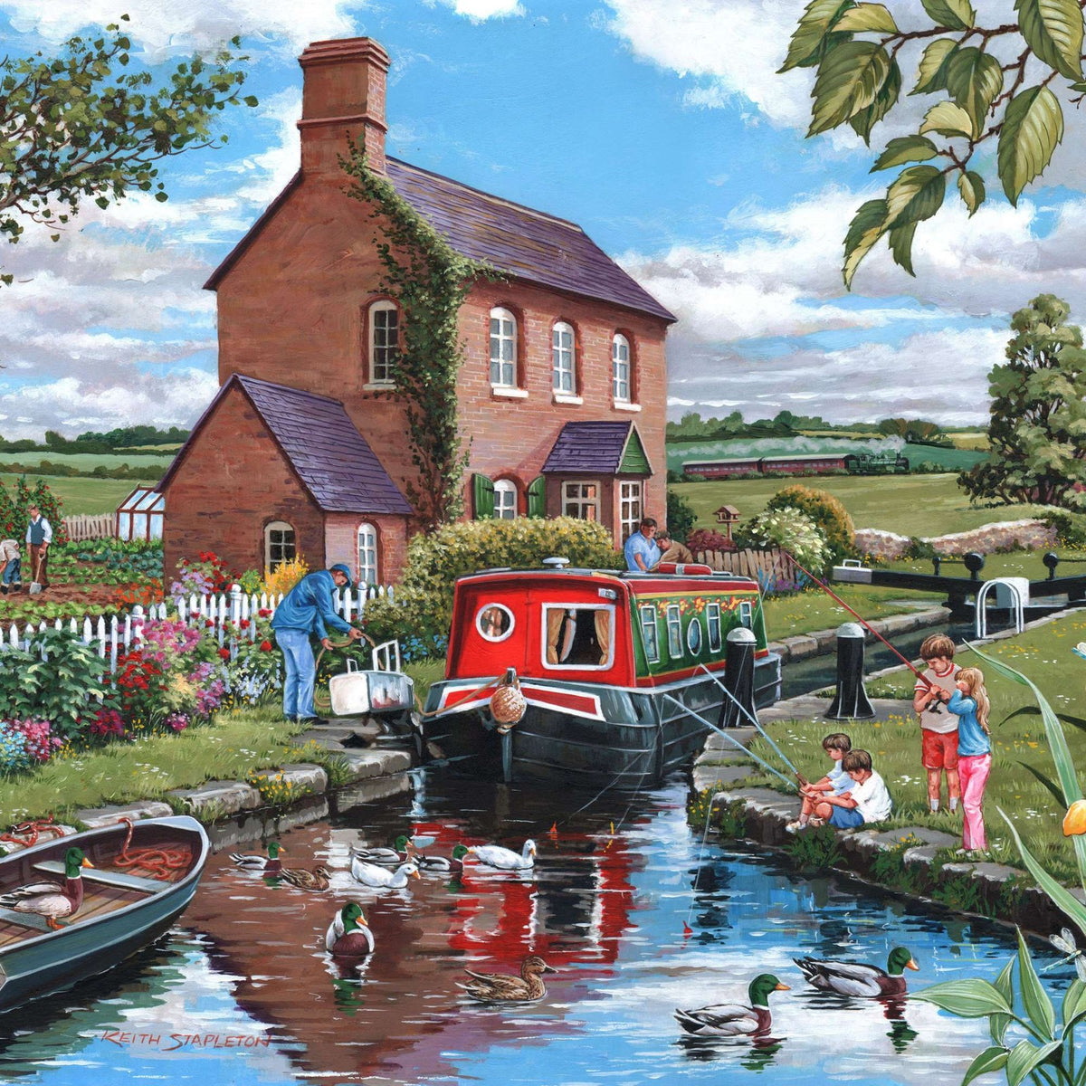 House Of Puzzles Keeper's Cottage Tube 150 Piece Jigsaw Puzzle Toys HP0800