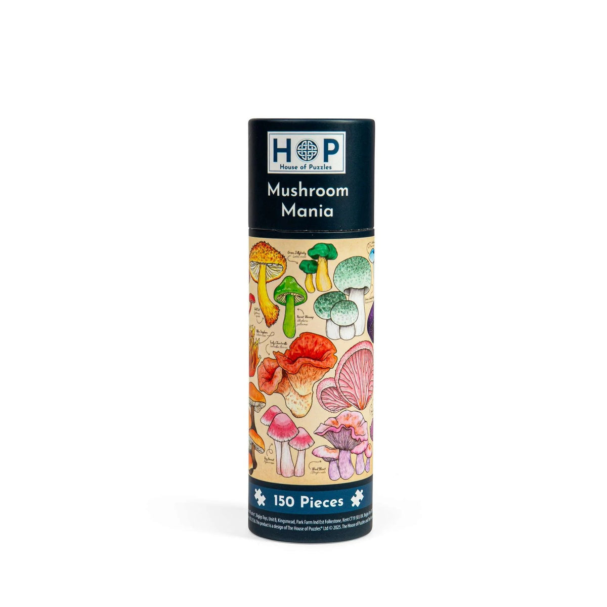 House Of Puzzles Mushroom Mania Puzzle Tube 150 Piece Jigsaw Puzzle Toys HP0794