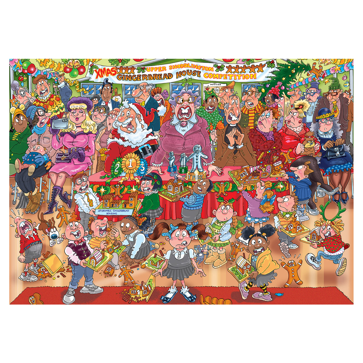 Jumbo Wasgij Christmas 18 Gingerbread Showstopper 1000 Piece Jigsaw Puzzle