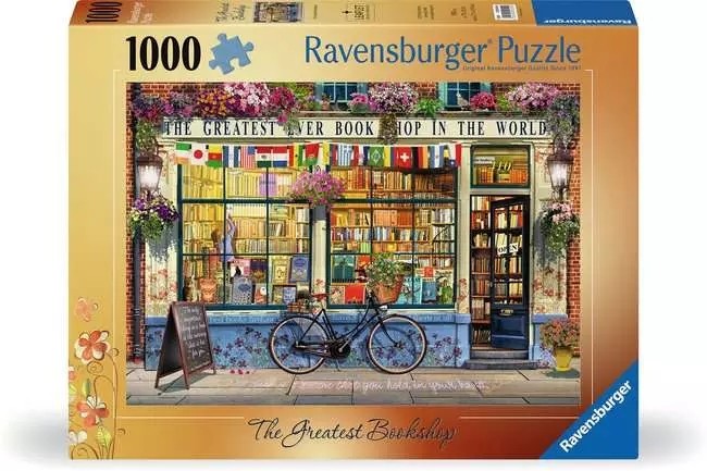 Ravensburger The Greatest Bookshop 1000 Piece Jigsaw Puzzle Toys