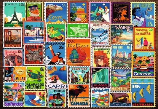Ravensburger Travel Stamps 200 XL Piece Jigsaw Puzzle Toys