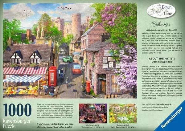 Ravensburger Down The Lane No 5: Castle Lane 1000 Piece Jigsaw Puzzle