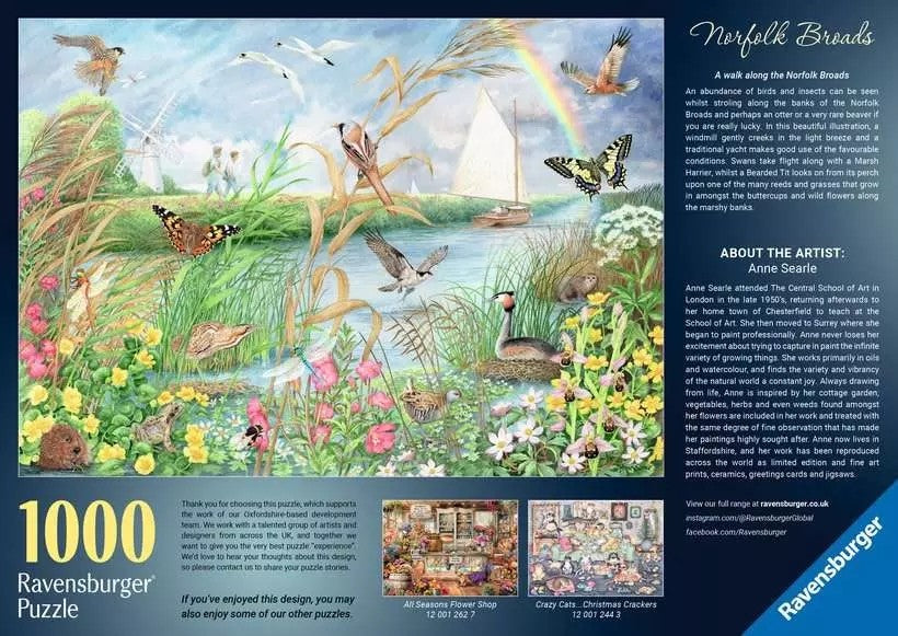 Ravensburger Norfolk Broads 1000 Piece Jigsaw Puzzle Toys