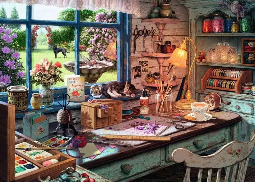 Ravensburger My Haven No.1 The Craft Shed 1000 Piece Jigsaw Puzzle Toys