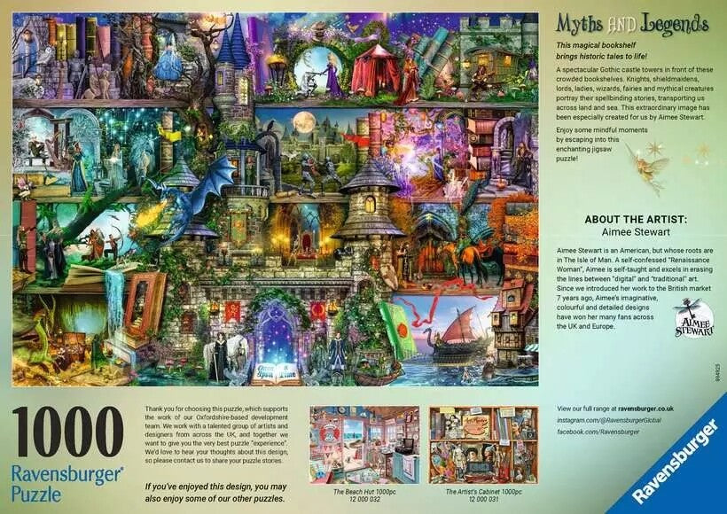 Ravensburger Myths & Legends 1000 Piece Jigsaw Puzzle Toys