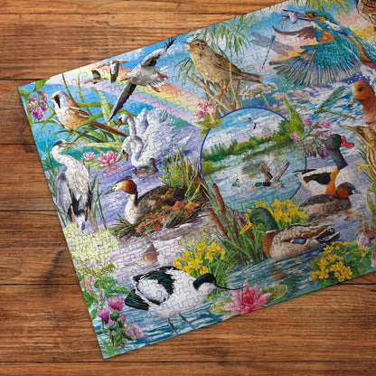 Gibsons Games RSPB Wings In The Wild 4 x 500 Piece Jigsaw Puzzle Toys G5074