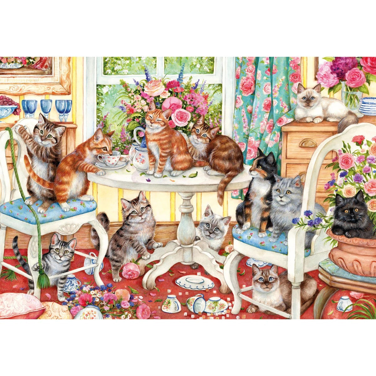 Gibsons Tails From The Tea Party 500 Piece Jigsaw Puzzle G3176