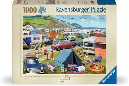 Ravensburger Leisure Days No 5 Camping And Caravanning 1000 Piece Jigsaw Puzzle