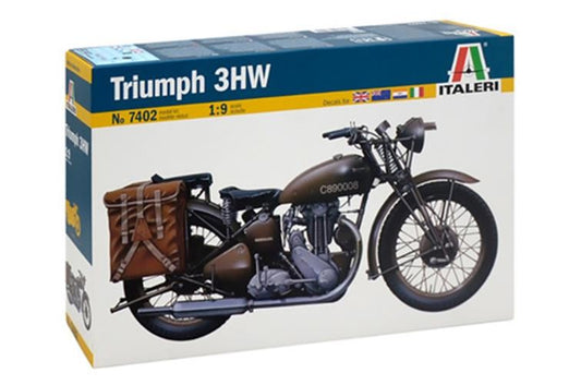 ITALERI 1;9 1/9 Triumph Military 3HW Solo Scale Classic Motor Bike  Kit 7402