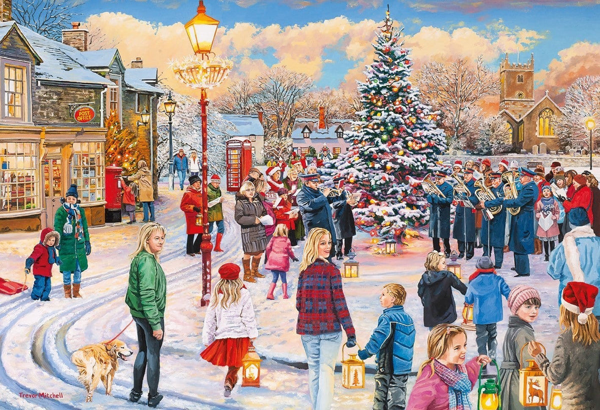 Gibsons Village Celebrations 4 x 500 Piece Jigsaw Puzzle G5051