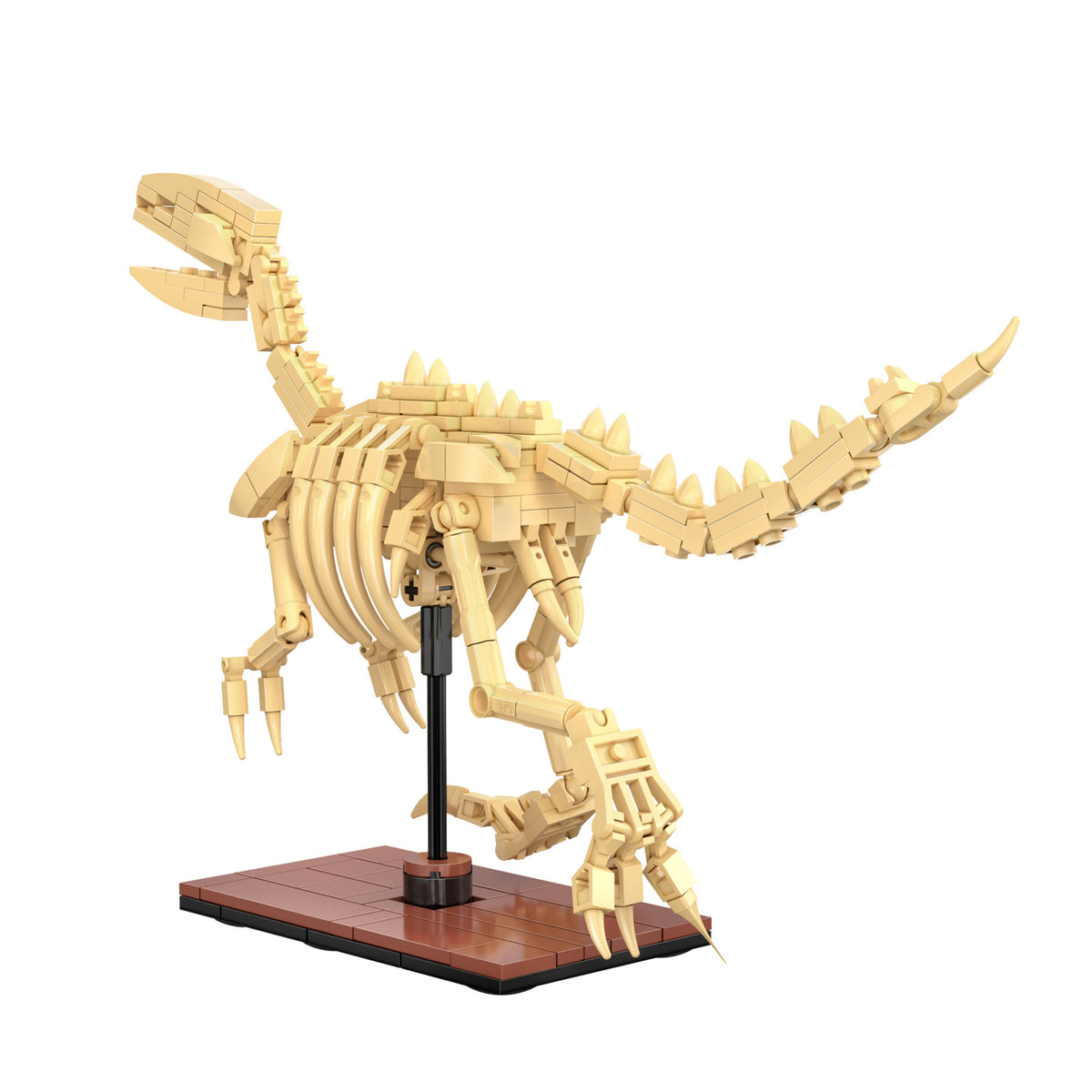 CaDA Building Bricks Velociraptor Dinosaur Fossils 256 Piece Model Kit C59014W