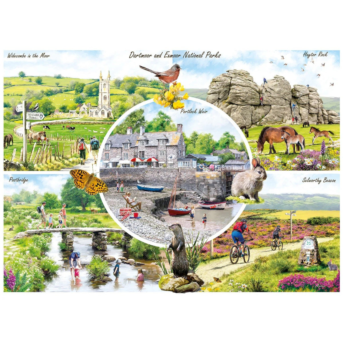 Gibsons Dartmoor & Exmoor 1000 Piece Jigsaw Puzzle G6462