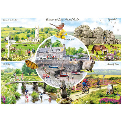 Gibsons Dartmoor & Exmoor 1000 Piece Jigsaw Puzzle G6462