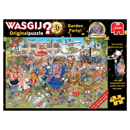 Jumbo Wasgij Original 40 Garden Party 25th Anniversary 1000 Piece Jigsaw Puzzle