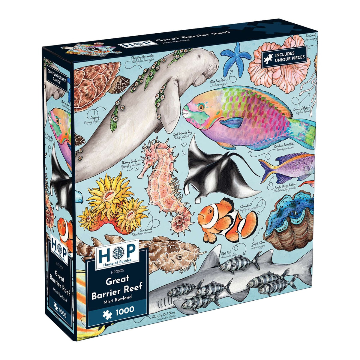 House Of Puzzles Great Barrier Reef 1000 Piece Puzzle Jigsaw Puzzle Toys HP0805