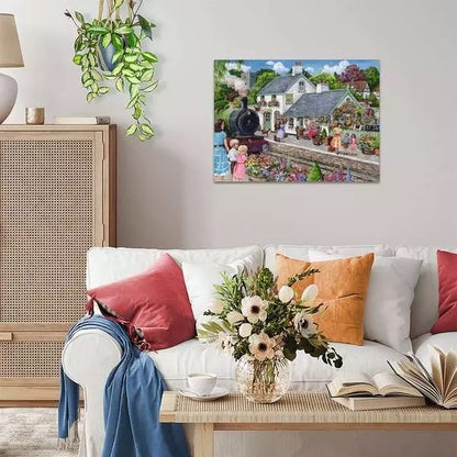 Ravensburger Whistle Stop Cottage 1000 Piece Jigsaw Puzzle